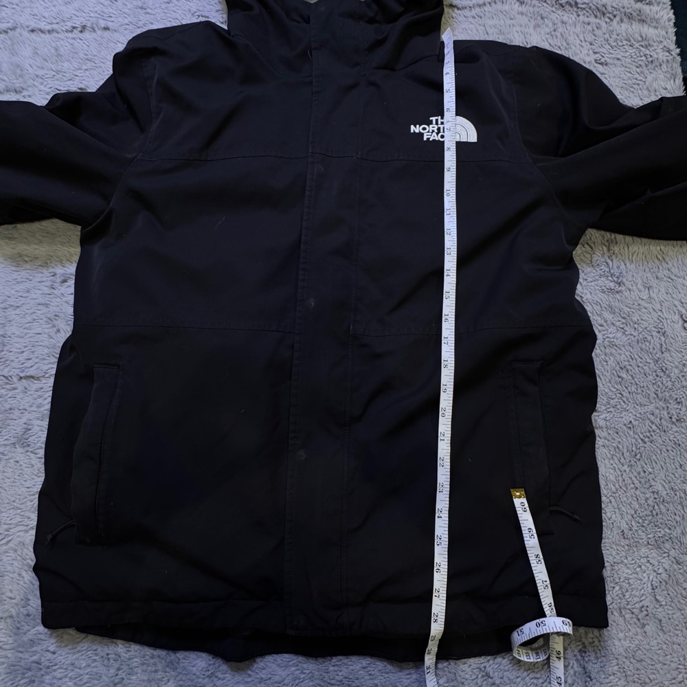 The North Face Men Large Balham 550 Down Warm Insulated Winter Jacket Black Camo - Picture 9 of 16